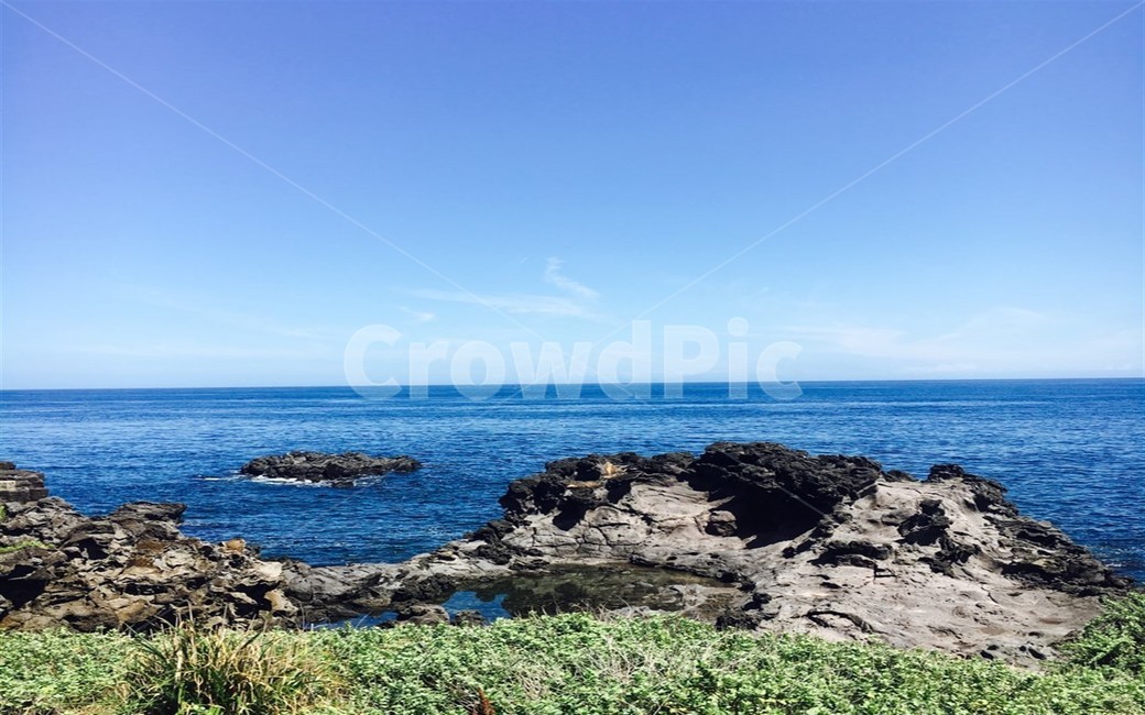 바다,제주도,바위,파도,시원함