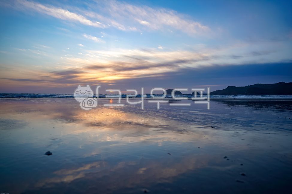 바다,석양,해변,일몰,구름,반영,설물,배경화면