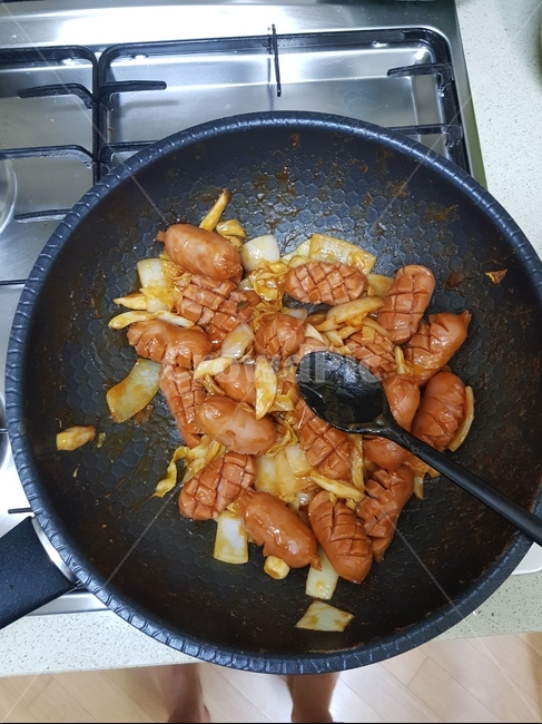 쏘세지야채복음,쏘야,쏘야볶음,반찬,간단요리