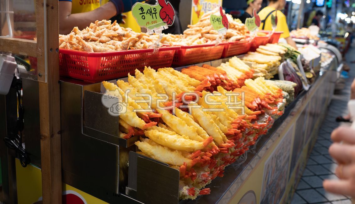 market,시장,먹자골목,새우튀김,튀김,분식