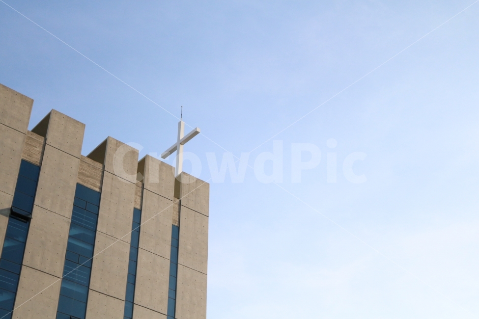 교회,십자가,하늘,기독교,크리스찬,건축물,건물외관,exterior,building,structure,architecture,construction,종교,신앙,religion,belief,faith