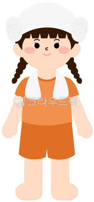 Jjimjilbang,jjimjilbang illustration,sauna,sheep head,sheep head illustration,bathhouse,jjimjilbang clothes,children,kids,girls,women,kindergarten,daycare,kindergarten design,daycare design,towel