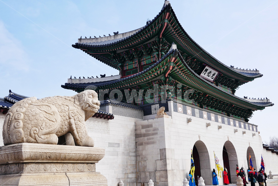 경복궁,광화문,해치,해태,석상,정문,고궁,전통,건축물,잡상,지붕,한국전통,한국문화,korean traditional,korean culture