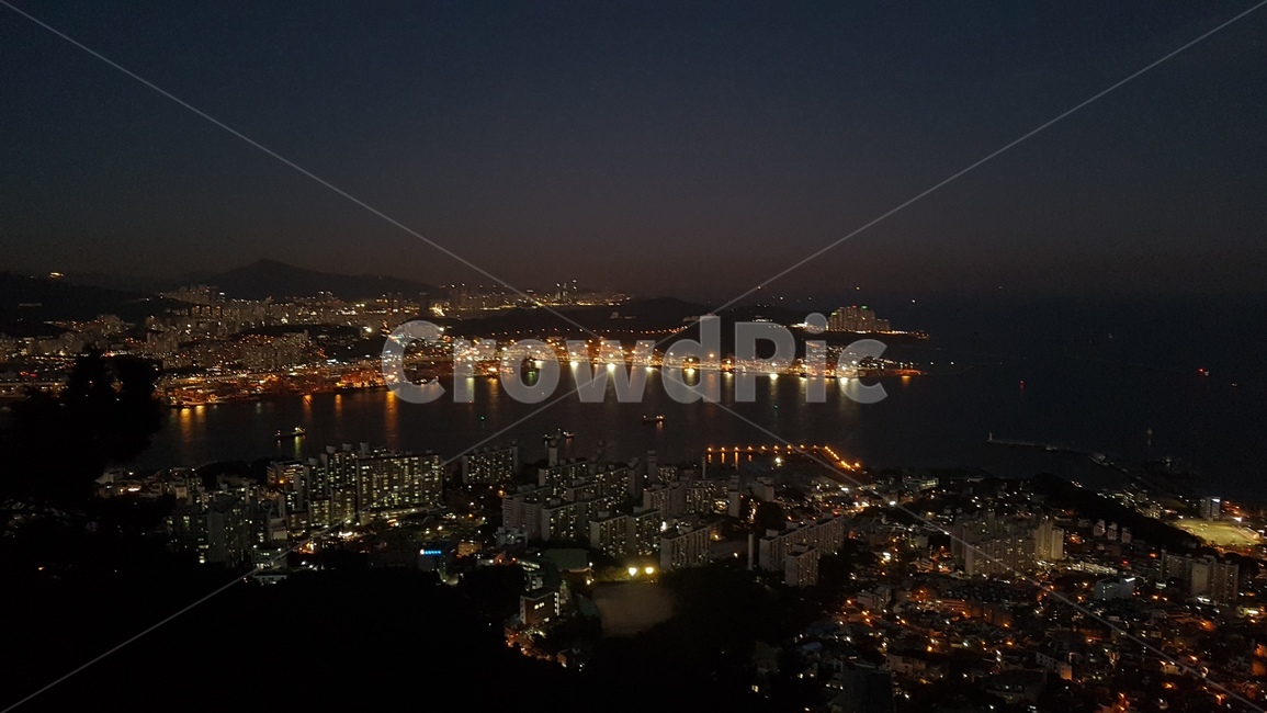 밤바다,부산,바다,노을,자연,야경,밤,풍경,nightscape,night,landscape,도시,city,경치,nature,outdoors,옥외,scenery,aerial view,조감도