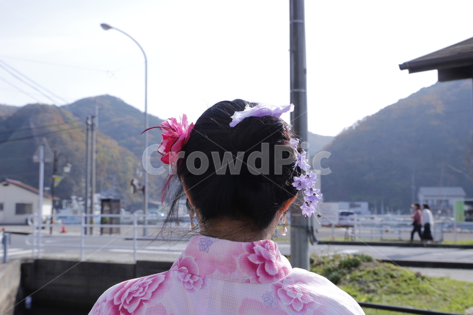 대마도,유카타,일본전통의상,일본,기모노,쓰시마,히타카츠,일본여행,해외,외국,세계,foreign,oversea,world,사람,인물,인간,human,person,여성,여자,woman,female,lady,패션스타일,의상,fashion,style