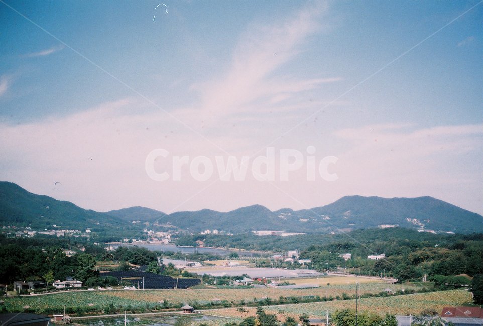 하늘,sky,농촌,farm,village,필름,film,풍경,landscape,자연,nature