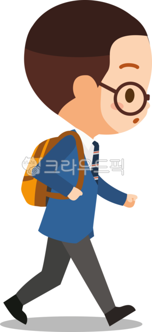 학생,등교,하교,걷다,가다,학교,동급생,친구,웃는,즐거운,가방,어린이,그룹,교복,귀엽다,행복,교육,남학생,소년,벡터,일러스트