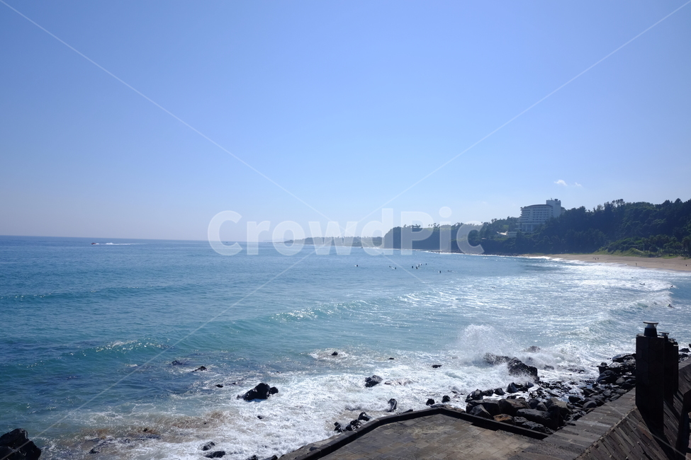 하늘,바다,제주,해수욕장,중문,파도,맑음,여름,자연,풍경,nature,landscape,promontory,곶,outdoors,옥외,water,물,sea,ocean,대양