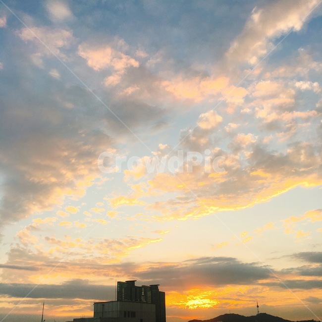 하늘,서울하늘,노을,구름,아름다운하늘,해질녘,자연,풍경,nature,landscape,outdoors,옥외