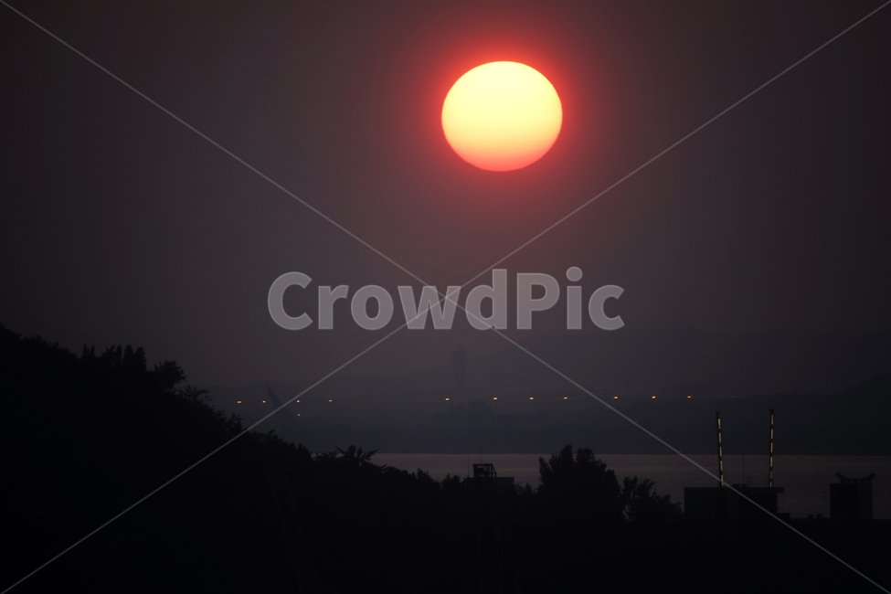 일몰,석양,월미도,붉은해,지는해,자연,풍경,노을,자연,풍경,nature,landscape,outdoors,옥외,dusk,황혼,sunset,dawn,새벽,sky,하늘,red sky,붉은 하늘