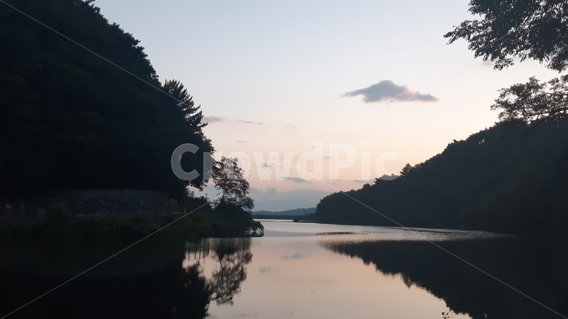 nature,자연,water,물,호수,저수지,노을,sky,정글,저녁,해질녘