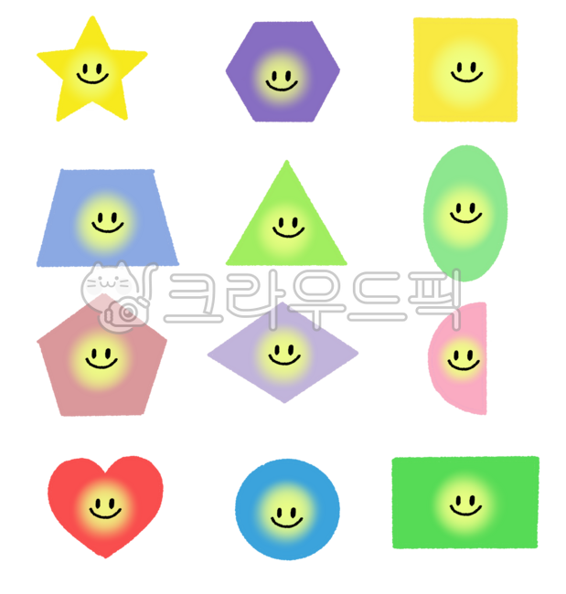 Shapes,shape icons,smiles,smile icons,shape pictures,shape stickers,stars,triangles,circles,squares,rectangles,hearts,shape illustrations
