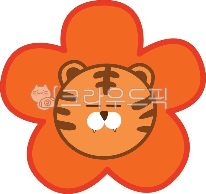 feline,Cherry Blossom,nature,tiger,flower,spring,spring flowers,International Tiger Day,character,petal,painting,carnivore,animal,illustration,wild flowers,world animal day,beast of prey,daisy,emoticon