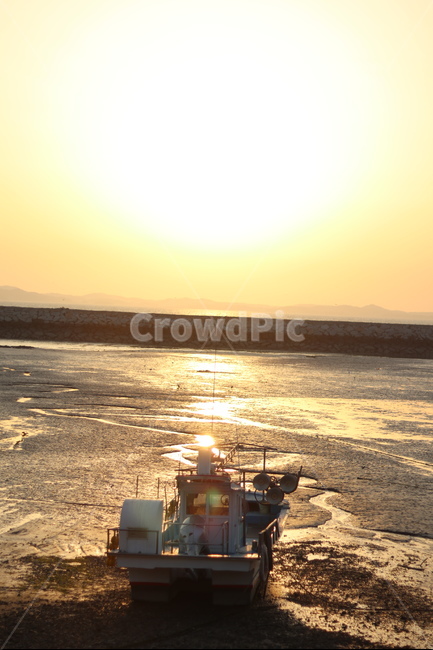 바다,노을,일몰,배,풍경,맑음,자연,풍경,nature,landscape,해변,바다,beach,sea,vehicle,차량,watercraft,선박,transportation,교통