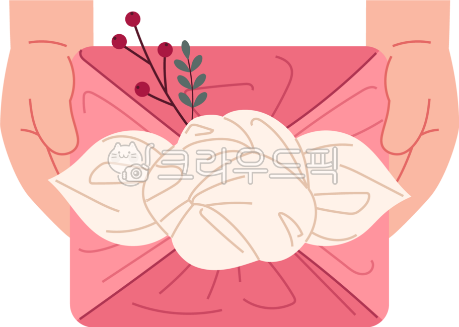 일러스트,선물세트,명절선물,한국,보따리,전통,포장,보자기,선물,설날선물,설선물,추석선물,아이콘,상자,선물보따리,한국전통,동아시아,선물포장,심볼,명절선물아이콘,보따리아이콘,손,들고있는,분홍색,장식