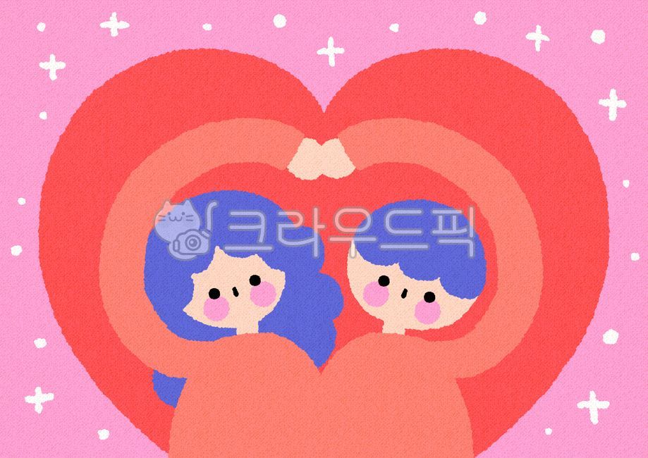 커플,발렌타인데이,화이트데이,사랑,하트,남자,여자,남성,여성,일러스트,손그림