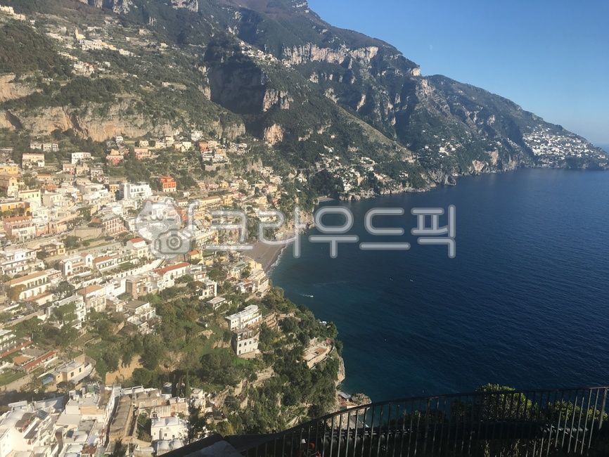 Cliff,ocean,outdoors,Town,nature,waterfront,Italy,coastal village