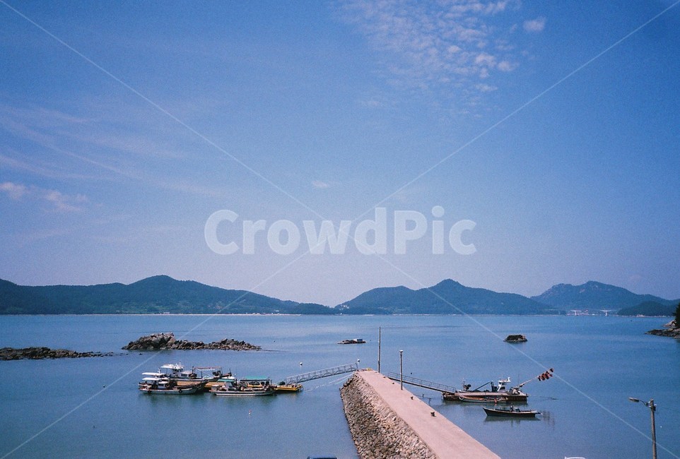 필름,필름사진,film,바다,sea,자연,nature,섬,island,나무,배,boat,부두,항구