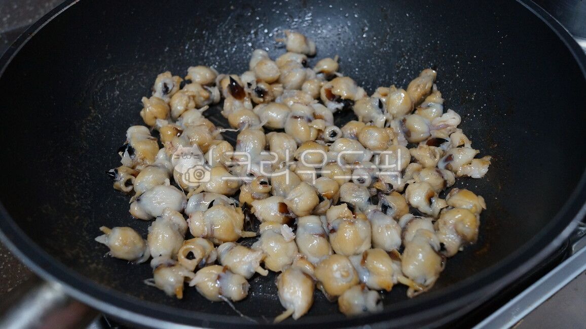 Butter grilled,squid eyes,Grilled squid eye butter,snack,cooking,food,dried fish