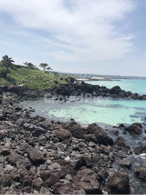 바다,제주도,돌,해변,파랑,하늘