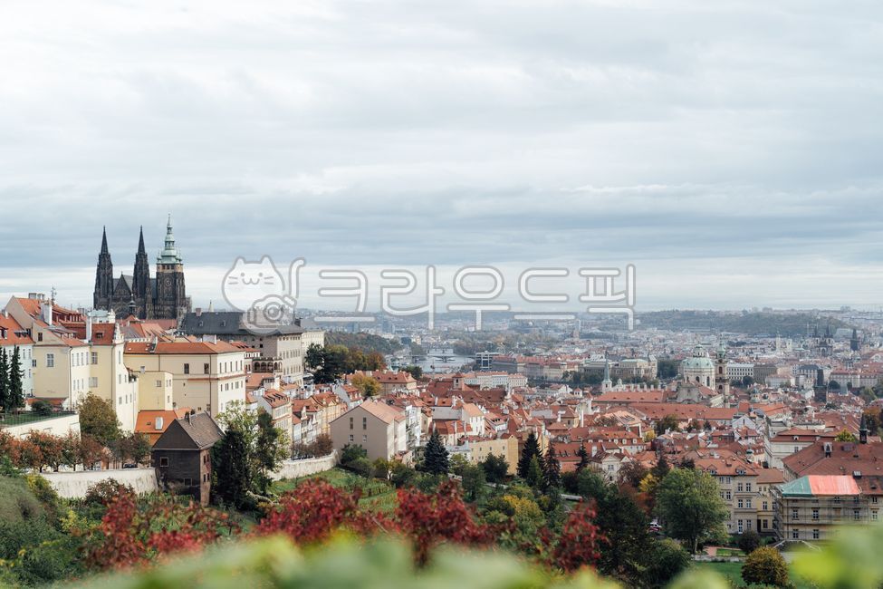 cityscape,건물,유럽,프라하성,주황지붕,중세,고딕양식,유럽가을,체코,프라하,세계도시풍경,해외도시풍경,외국도시풍경,world cityscape