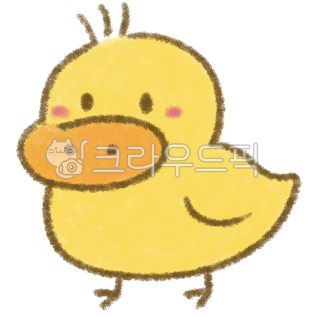오리,오리이모티콘,duck,동물,노란색