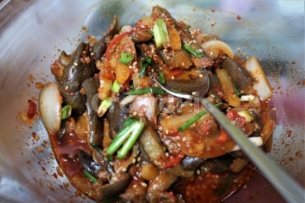 가지,무침,양념,반찬,숟가락,한식,음식,야채,채소,가지무침,음식,식재료,요리,food,cook,meal,dishes,food reserves