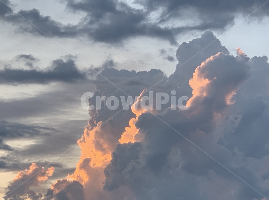 하늘,구름,뭉게구름,노을,자연,색상,색감,색깔,sky,nature,cloud