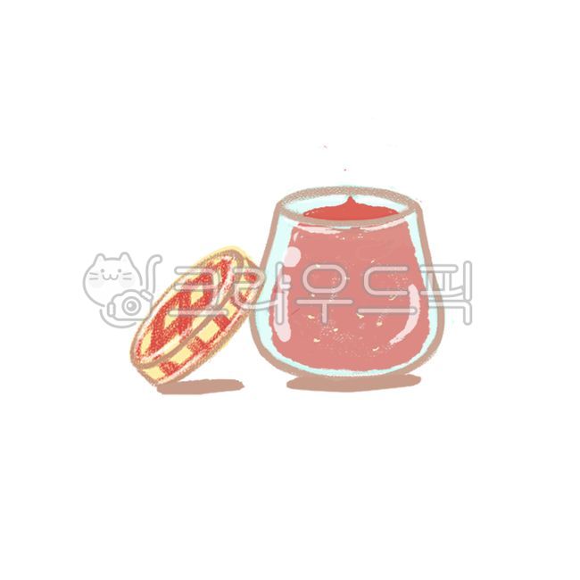 잼,잼일러스트,딸기잼,잼통,디저트,달콤한,food,유리병,유리통,간식,후식,병
