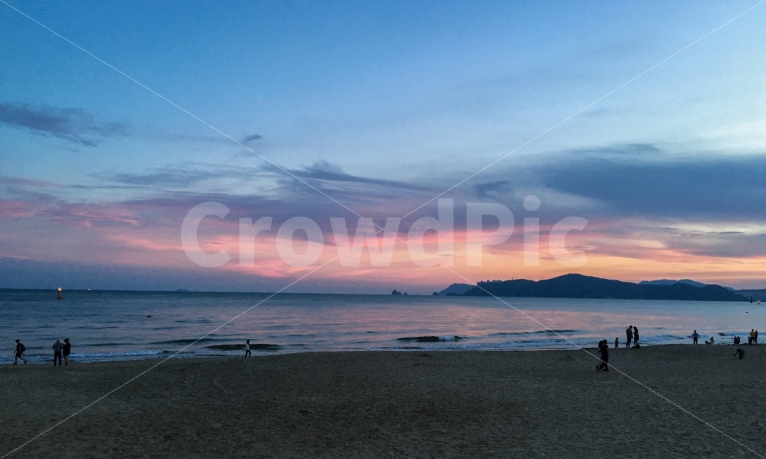 해운대,노을,가을,sunset,바다,자연,풍경,nature,landscape,해변,바다,beach,sea,outdoors,옥외