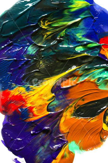 물감,종이,흰배경,페인팅,페인트,아트,예술,미술,그림,드로잉,붓터치,혼합,섞인,물감섞기,데칼코마니,물감찍기,노랑,옐로우,그린,초록,빨강,레드,컬러풀,갈색,브라운,찍기,예술,art
