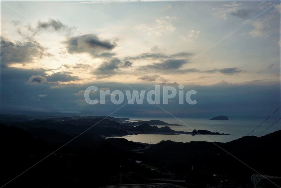 대만,하늘,바다,지우펀,구름,자연,풍경,nature,landscape,outdoors,옥외