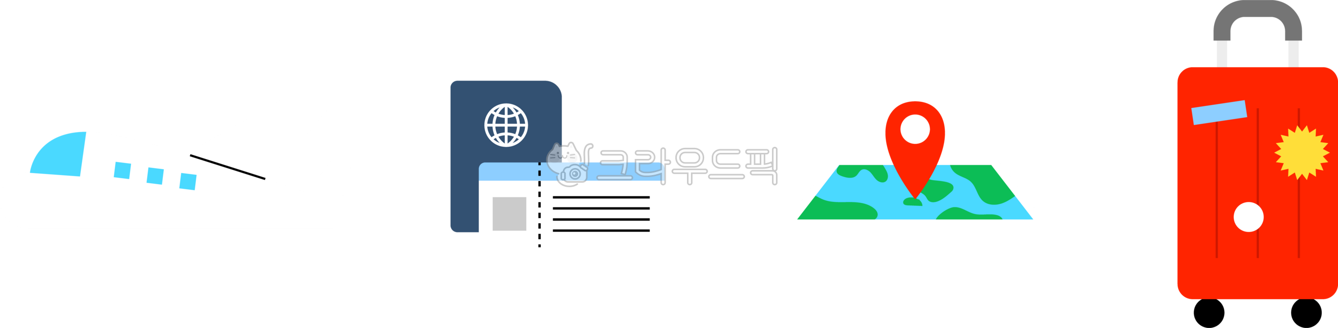 Travel illustration,travel items,travel preparation,passport,airline ticket,carrier,map,airplane,luggage,travel items,suitcase,airplane icon,travel plan,illustration,map icon,travel illustration,overseas travel,departure preparation,tick