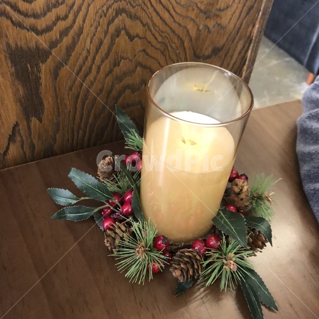 크리스마스,미즐토우,캔들,초,분위기,우드,나무,감성,christmas,candle,wood,mood,cafe,light