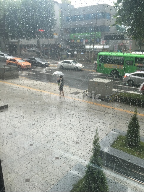 서울,도시,장마,비,쏘나기,창문,비,비오는날,rain,rainy