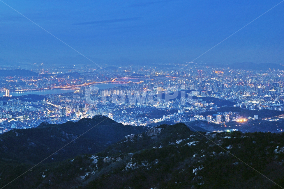 강남구,도심풍경,관악산,일몰,야경,조명