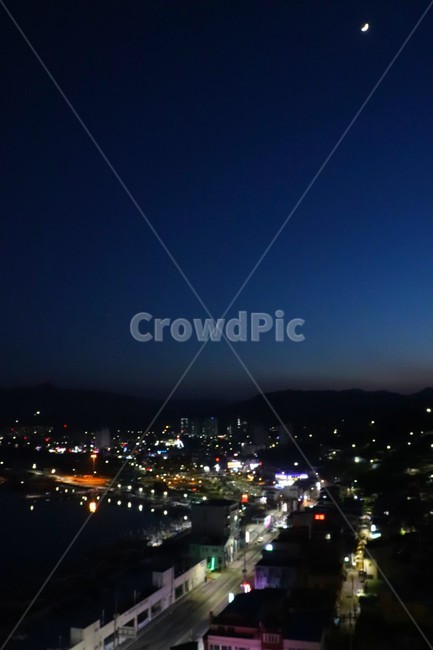 야경,풍경,초저녁,묵호항,묵호바람의언덕,고요함,야경,밤,풍경,nightscape,night,landscape