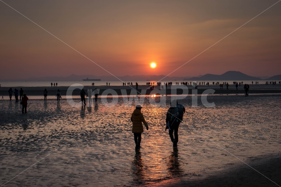 다대포,일몰,해넘이,황혼,노을,연인,자연,풍경,nature,landscape,해변,바다,beach,sea,water,물