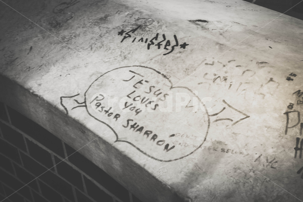 낙서,지저스,jesuslovesyou,흑백사진,흑백