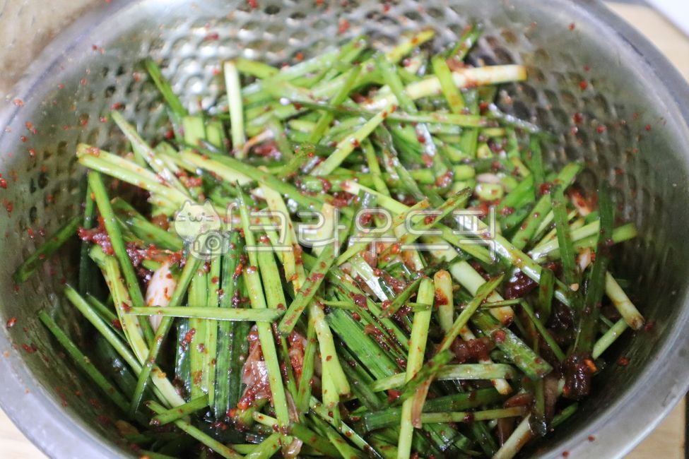 부추,부추요리,파요리,겉절이,부추겉절이,잎,요리,농업,향신료,비타민,자르다,샐러드,재료,날것의,파,채소