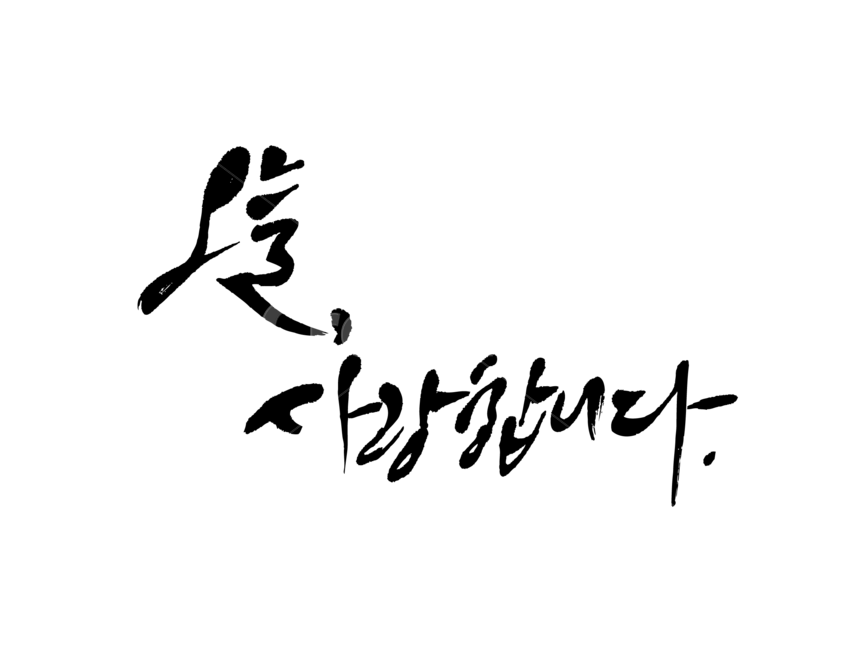 사랑,오늘,캘리그라피,붓글씨,전통적인,가족,믿음,친구,연인,부부의날,어버이날,가족의날,감정표현,기분,feeling,emotion,누끼,remove background,캘리그라피,손글씨,calligraphy