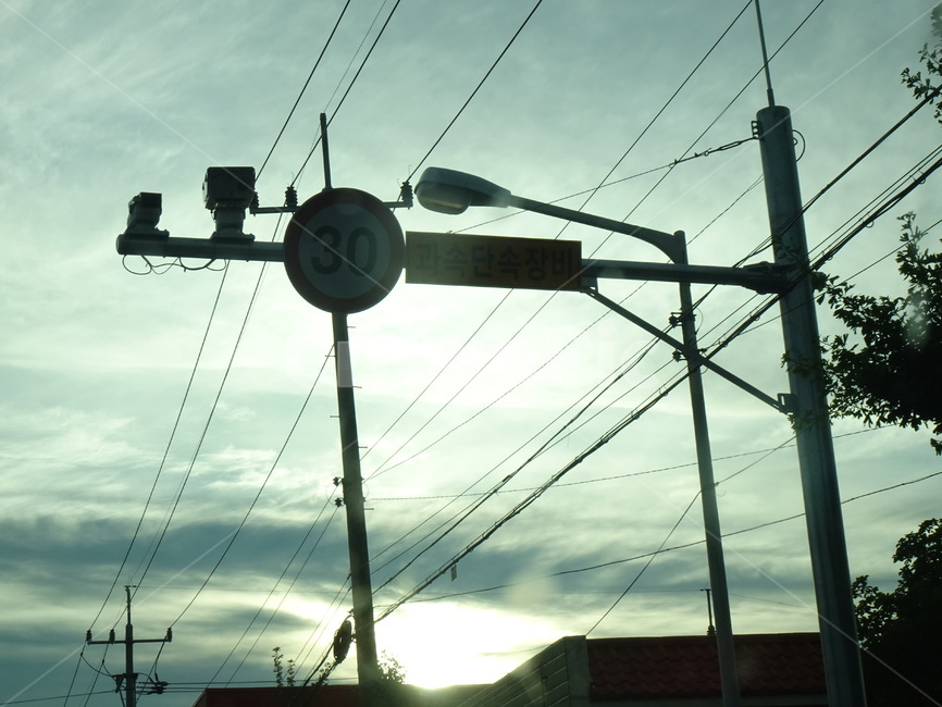 단속카메라,카메라,전력선,전신주,케이블,cable,교통,교통수단,traffic,transportation