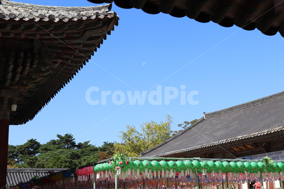 불국사,연등,절,사찰,사적,기와,처마,불교,경주,통일신라,신라,종교,역사,문화,전통,유적,삼국유사,관광지,건물,건축물,temple,지붕,roof