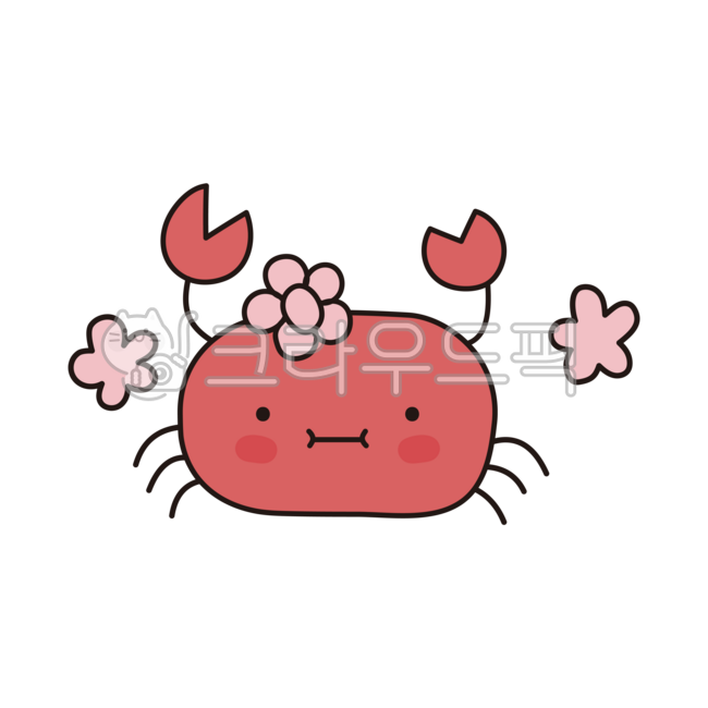crab,red,crab,crustacean,summer,sea,animal,flower,pink,flower,blossom,claw,crab,red,orange,orange,seafood,seafood,illustration,clip art,design,graphic,cute