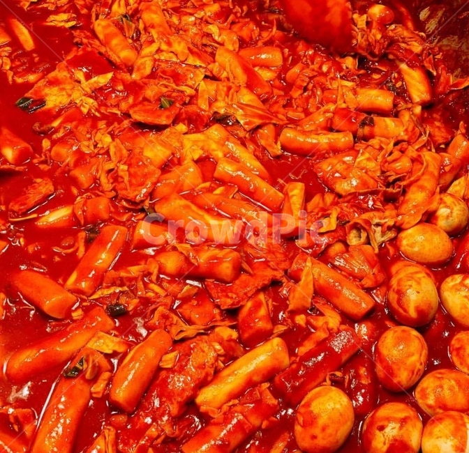 떡볶이,어묵,떡,계란,음식,색감,빨강,매콤함