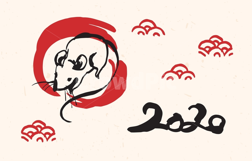 쥐,쥐띠,2020,새해,신년,디자인소스,일러스트,벡터,동물,디자인,전통,한지,한국,아시아,redblack,동양,신년일러스트,일러스트레이션,배너,현수막,경자년,새해,new year,그래픽,일러스트레이션,graphic,illustration