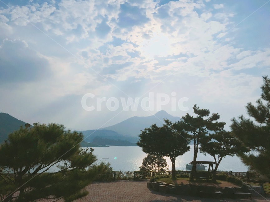 산,제천,노을,풍경,힐링,경치,하늘