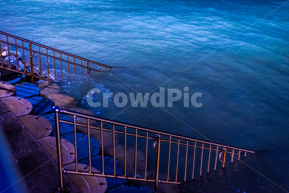 월미도,서해,밤바다,난간,야간바다,인천바다,자연,풍경,nature,landscape,banister,handrail,railing