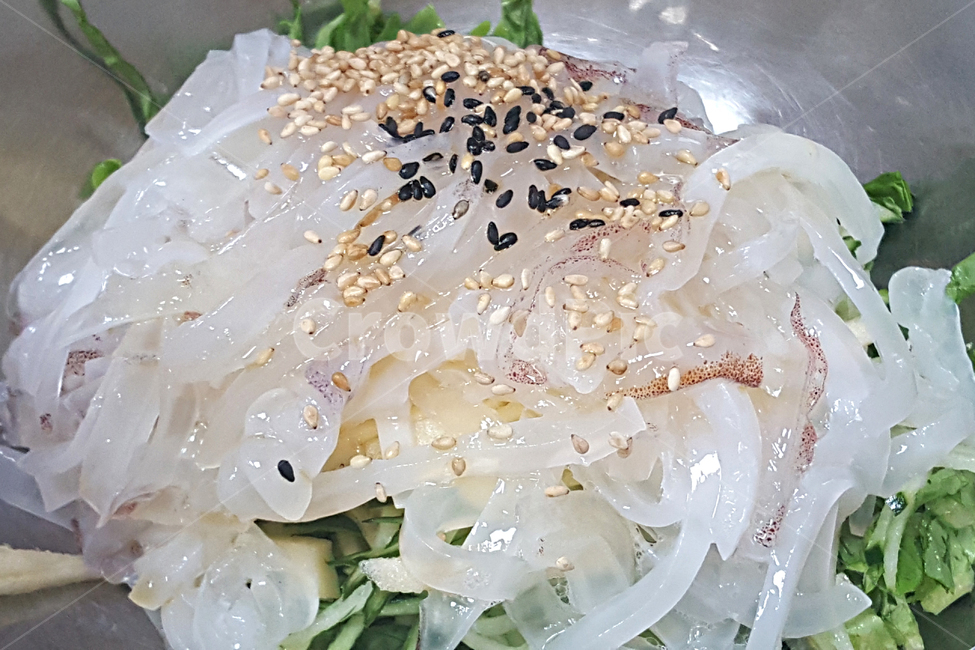 한치회덮밥,한치,food,음식,요리,수산물