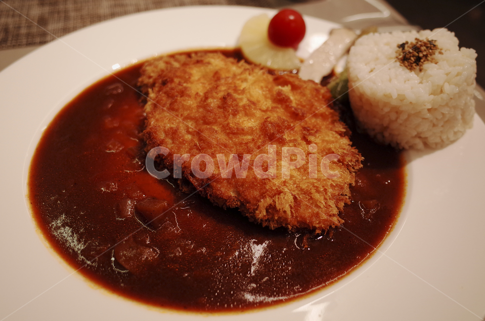 음식,식품,요리,food,dish,식사,meal,돈까스,밥,파인애플,데미그라스소스,돈가스,돼지고기,고기,음식,식재료,요리,food,cook,meal,dishes,food reserves